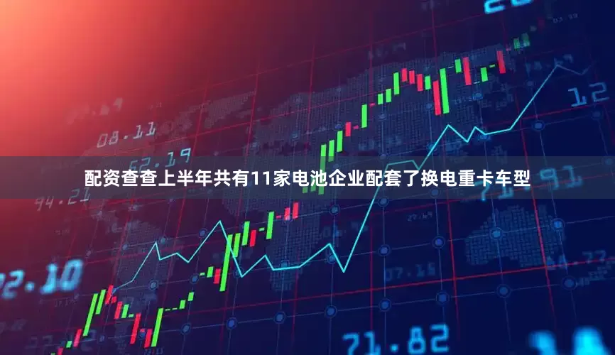 配资查查上半年共有11家电池企业配套了换电重卡车型